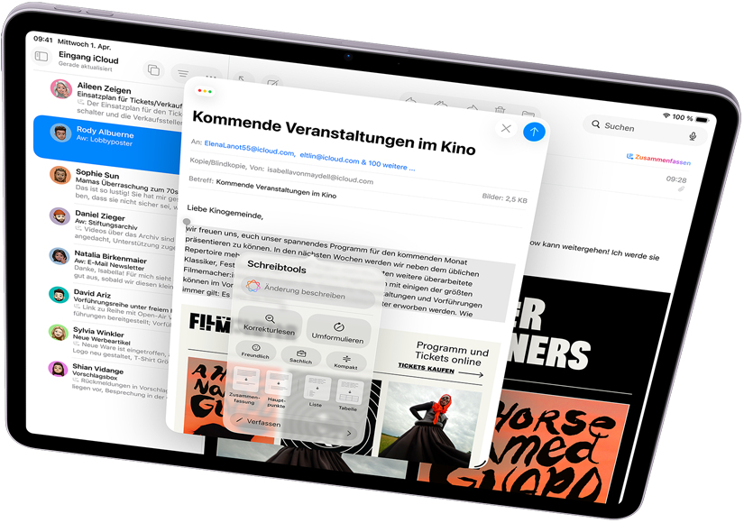 Apple Intelligence. Einfach hilfreich. Jeden Tag.