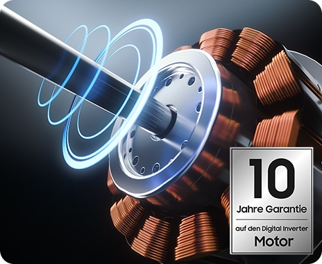 10 Jahre Garantie auf den Digital Inverter Motor<sup>[17]</sup>