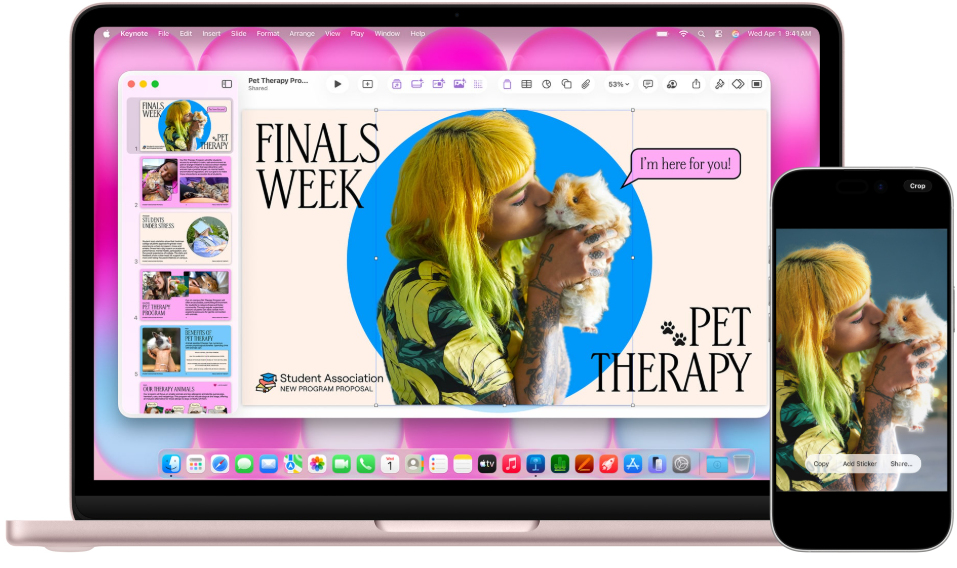 Mac + iPhone. Better together.
