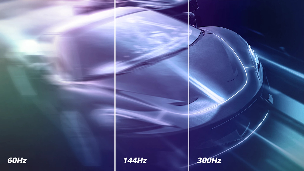 300Hz trail-blazing refresh rate for smoothest gameplay