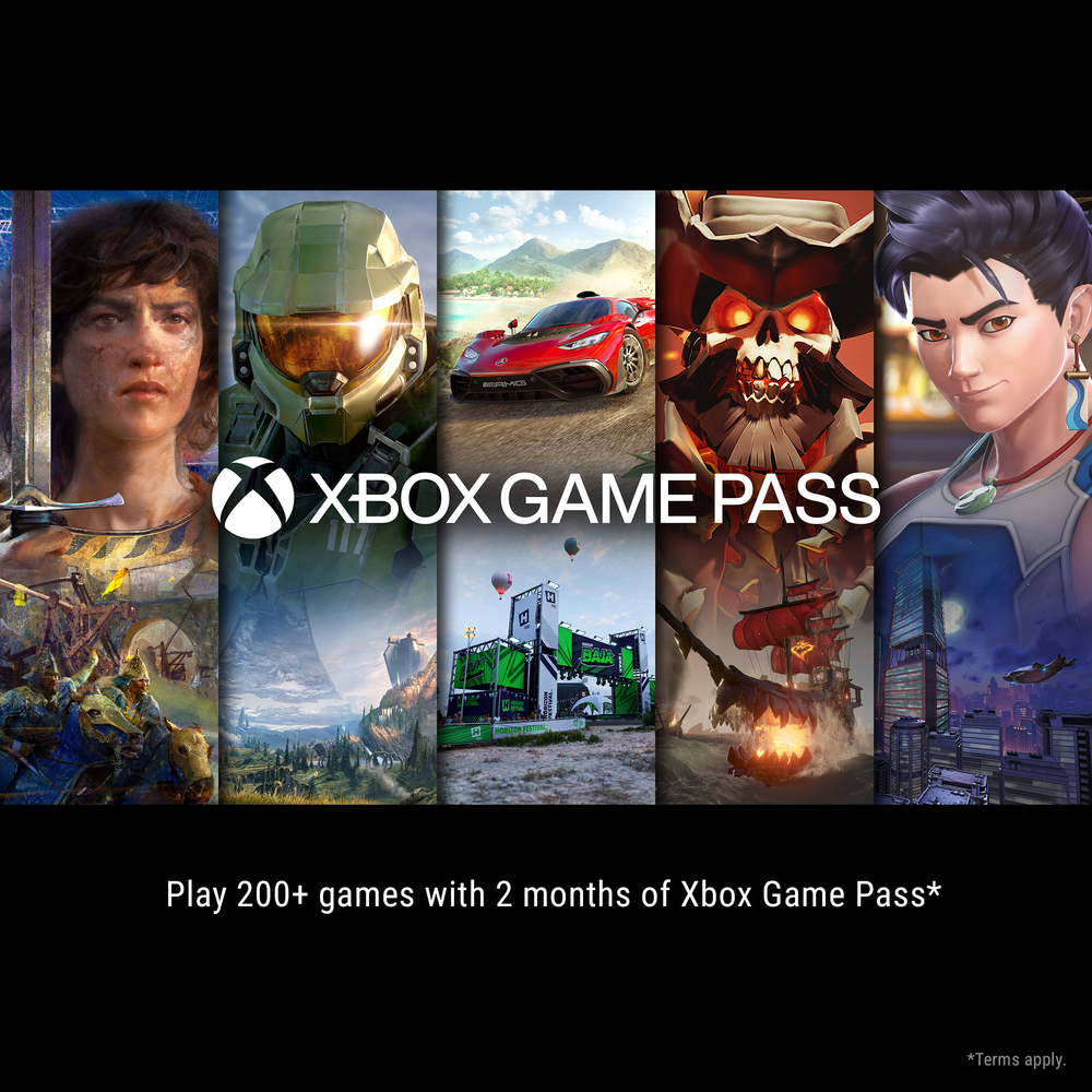 Play 200+ games with 2 months of Xbox Game Pass*