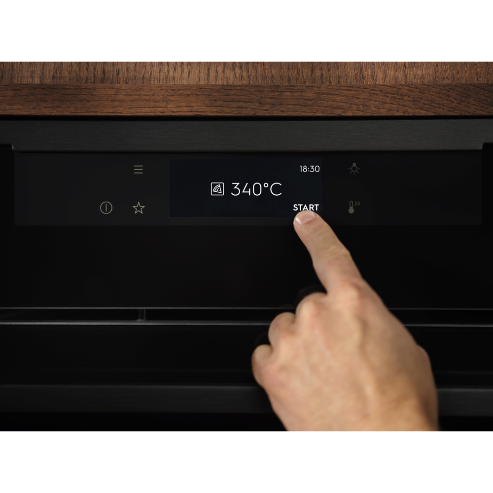 Il display EXCite Touch ti guida passo passo per preparare la pizza perfetta