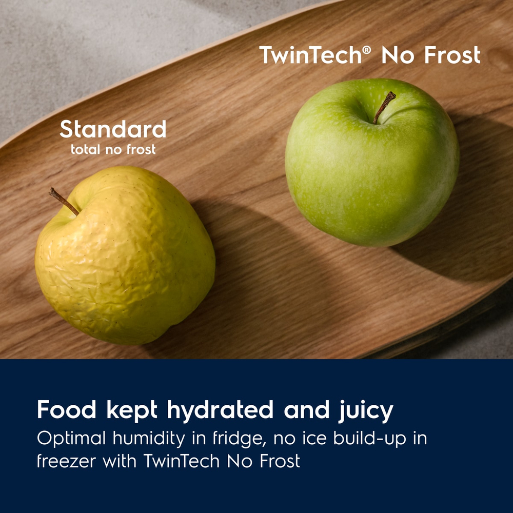 TwinTech® Total No Frost: protegge i cibi e previene la formazione di ghiaccio