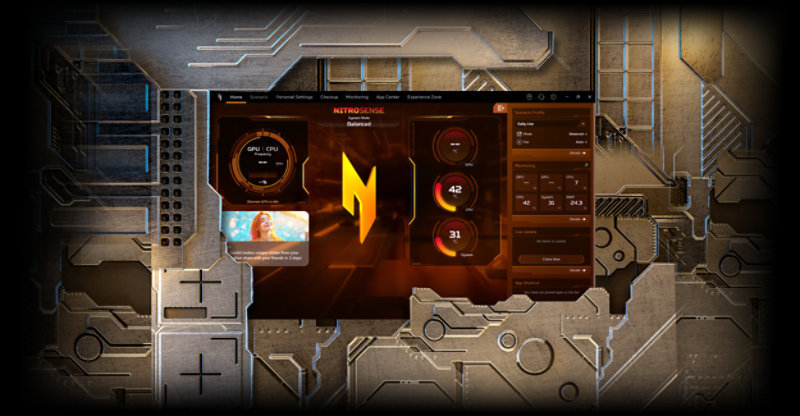 Enhanced AI Control Through NitroSense and Experience Zone