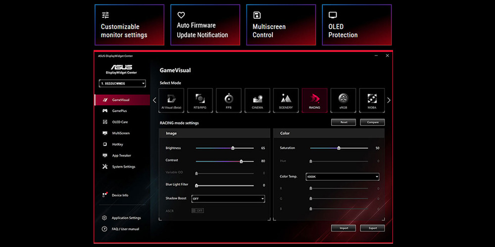 DisplayWidget Center