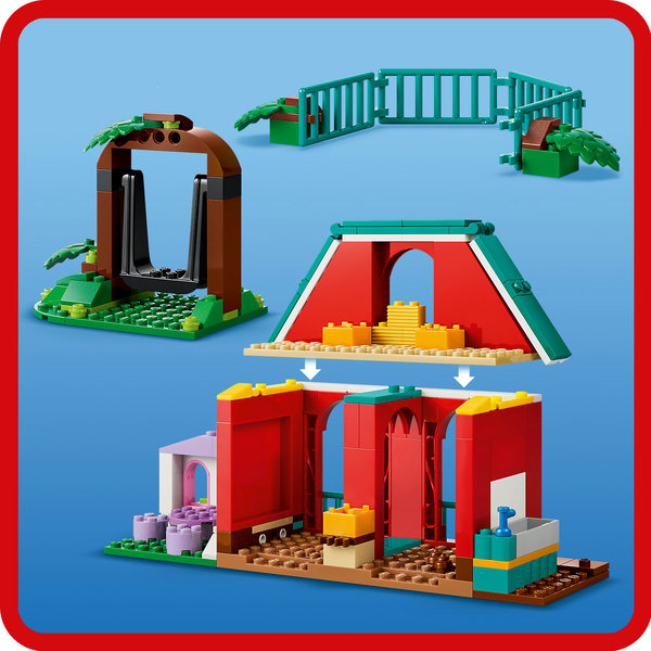 Spielzeugscheune aus LEGO® Steinen