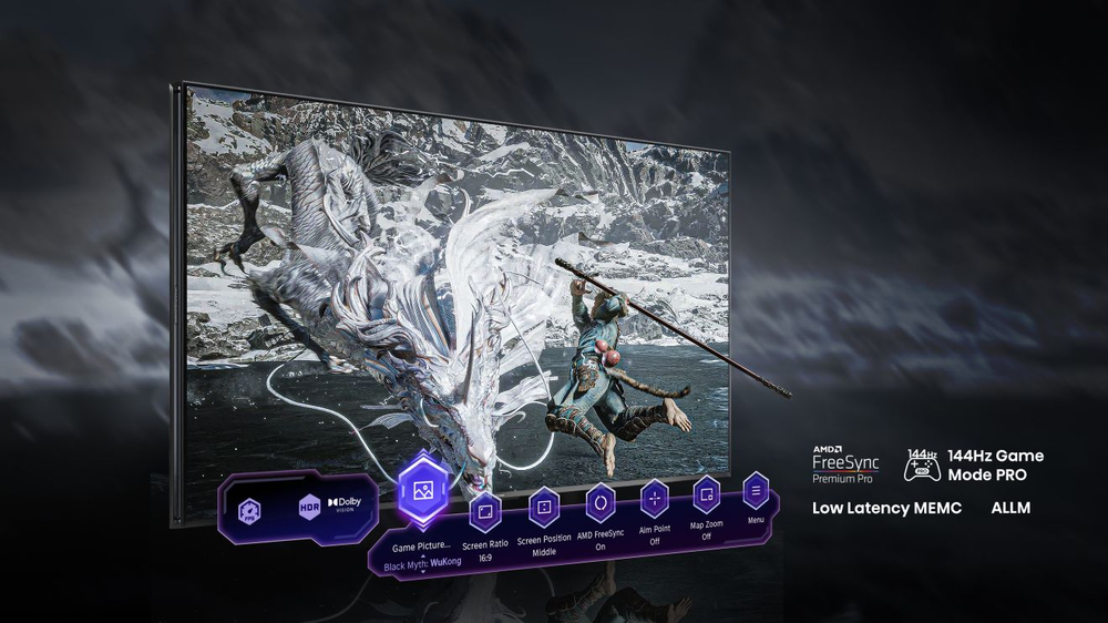 FreeSync Premium Pro, 144Hz Game Mode PRO