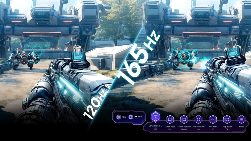 165Hz Game Mode Ultra, FreeSync Premium Pro