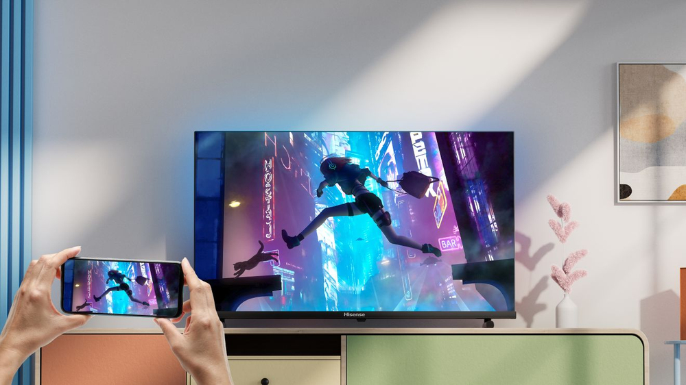An TV spiegeln