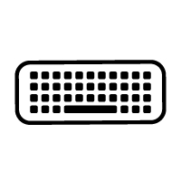 Full-size keyboard with integrated numeric pad