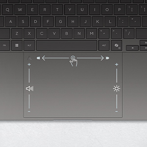 Enlarged touchpad