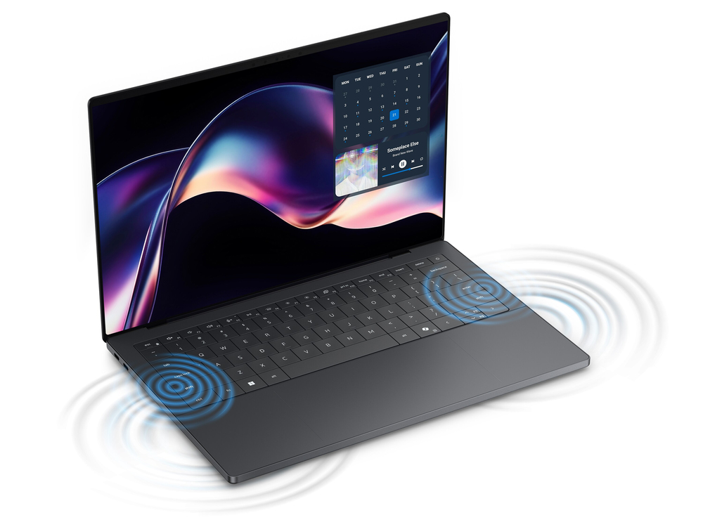 Invisible speakers. Crystal-clear video.