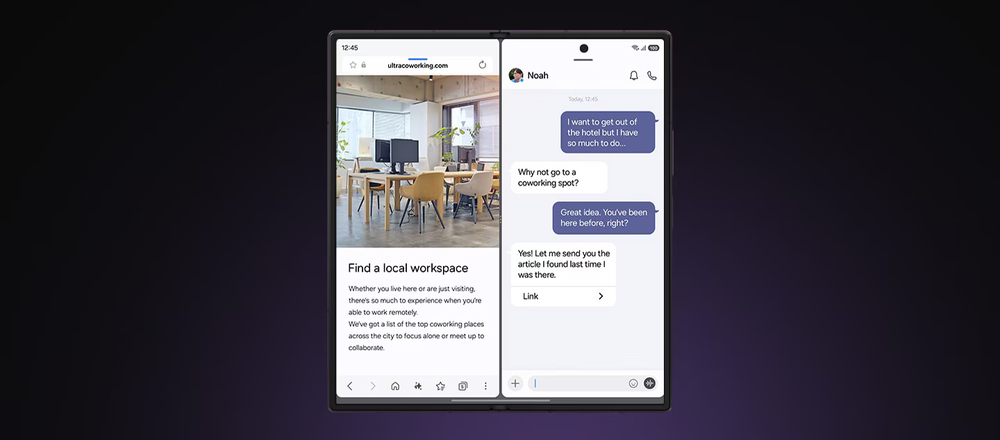 Two apps. One screen. Without switching