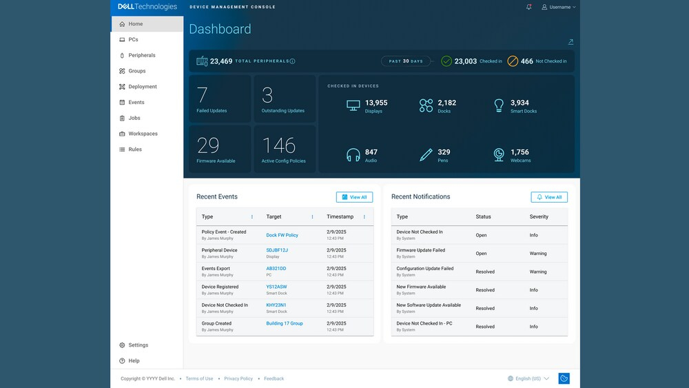 Centralized control for IT managers