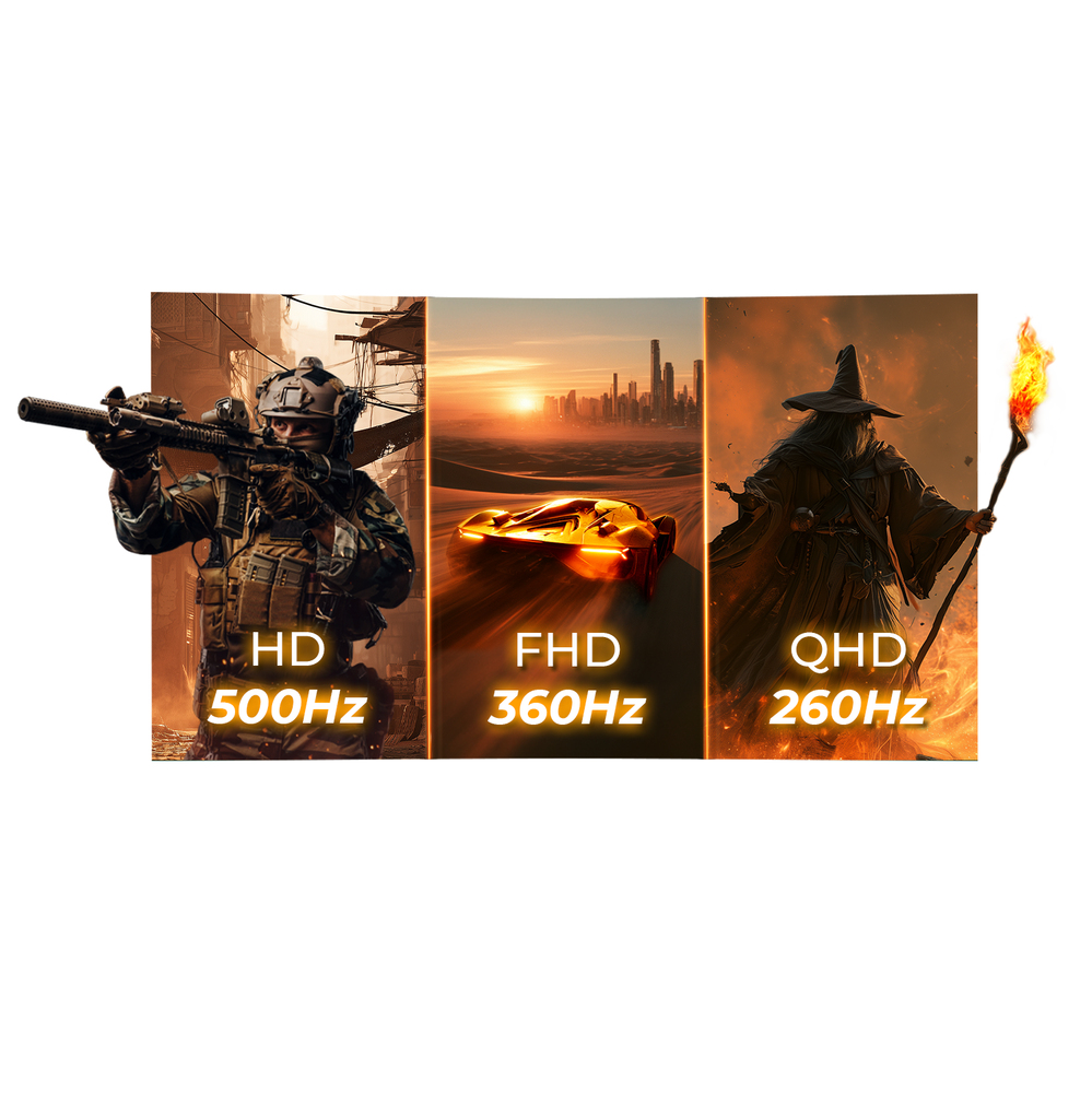 Triple Refresh Rate: Match performance to the task