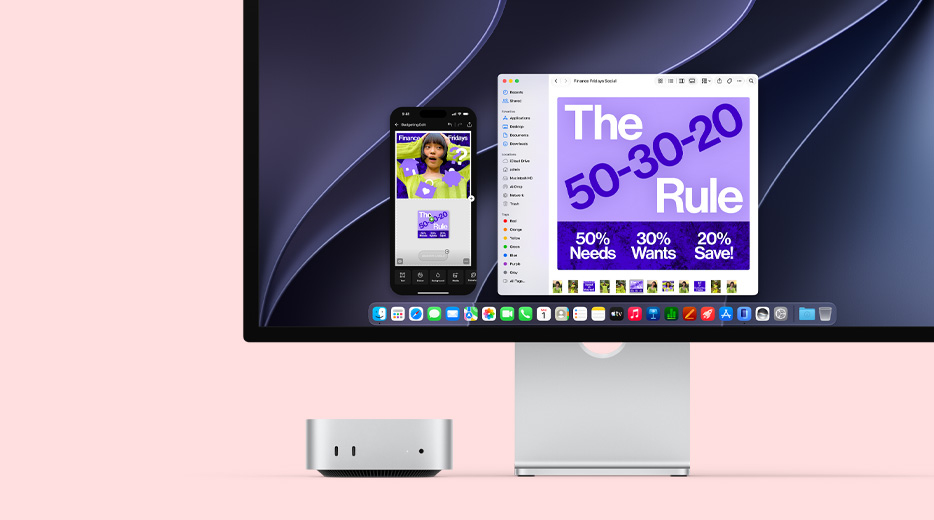 Mac + iPhone One-two punch.