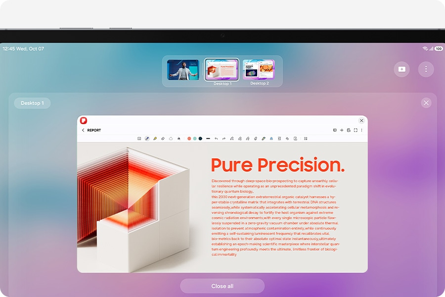 Samsung DeX. Smarte Produktivität fast wie auf dem PC.