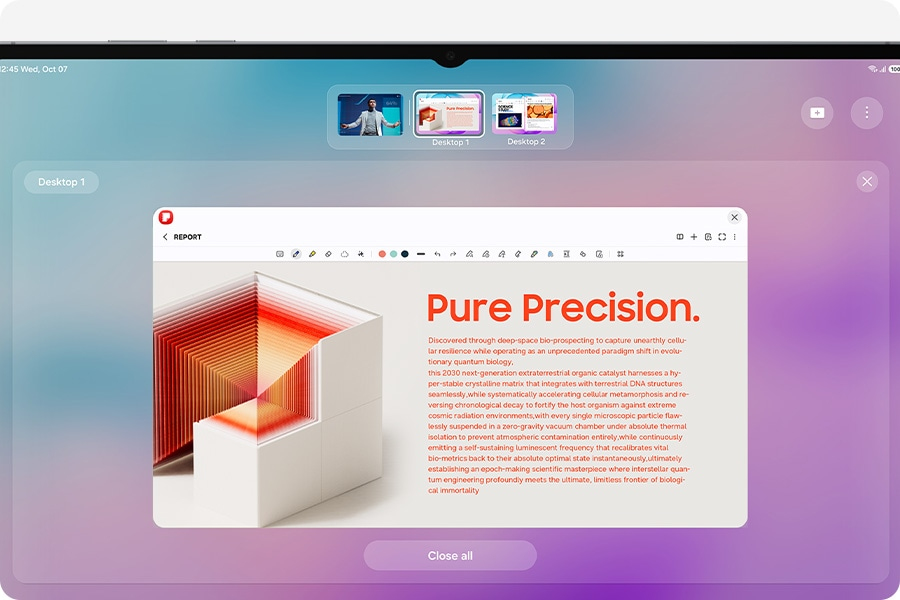Samsung DeX. Smarte Produktivität fast wie auf dem PC.