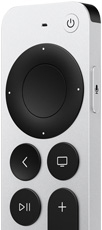 Siri Remote mit „Wo ist?“.