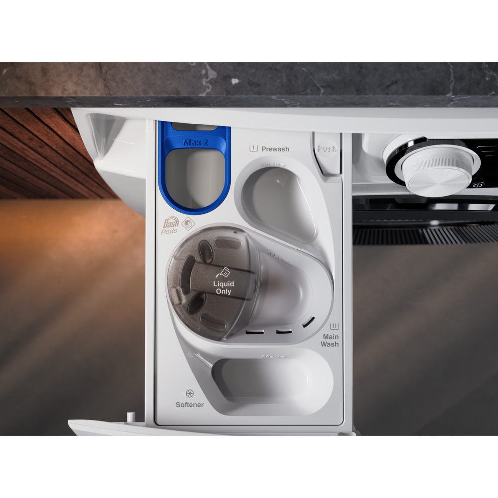 UNIVERSALDOSE, PULITO ECCEZIONALE ANCHE NEI LAVAGGI BREVI E A BASSE TEMPERATURE<sup>[2]</sup>