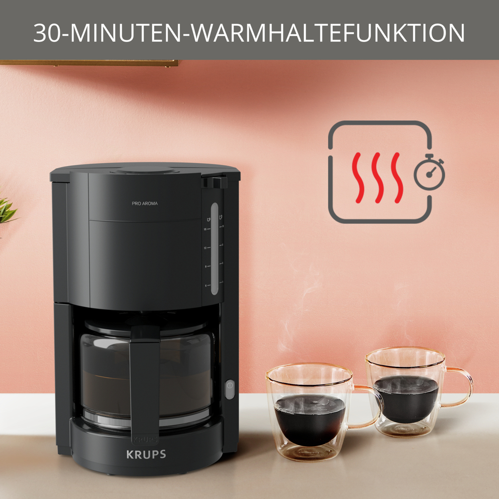 30-Minuten-Warmhaltefunktion