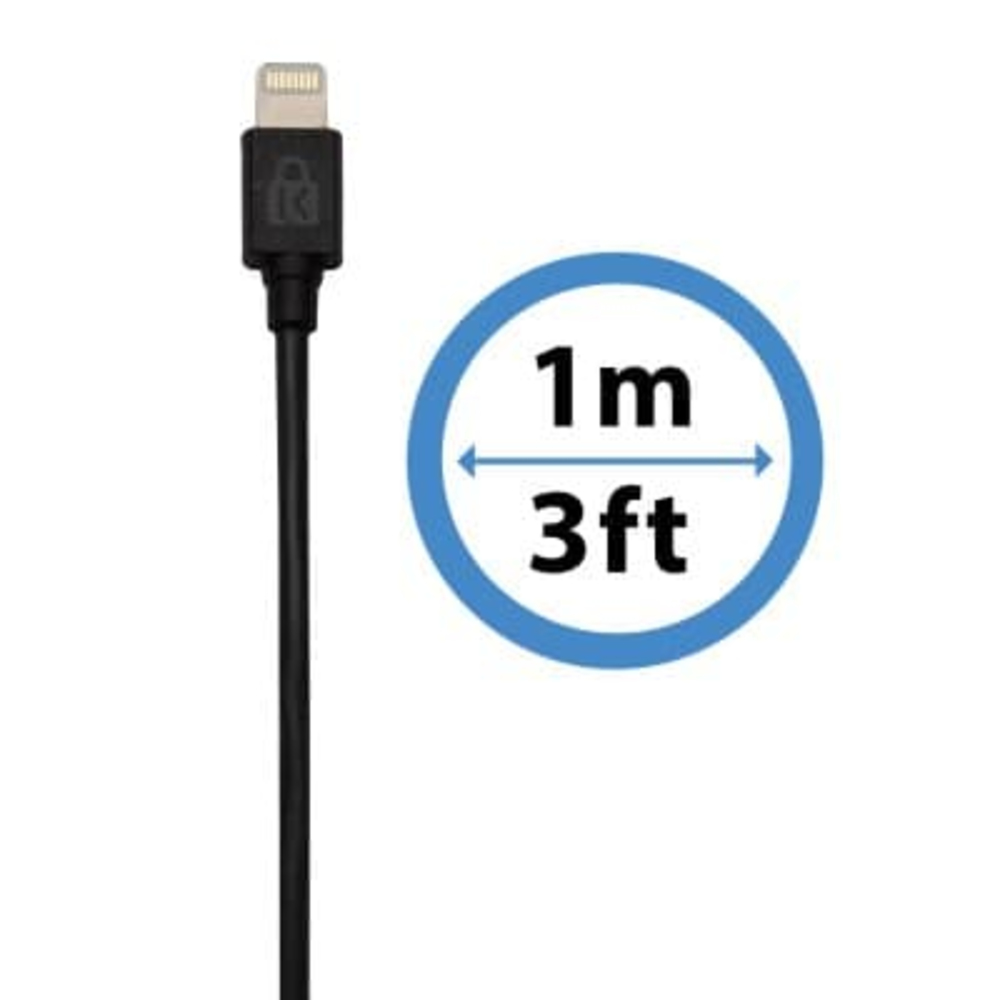 Fest angeschlossenes Lightning-Kabel