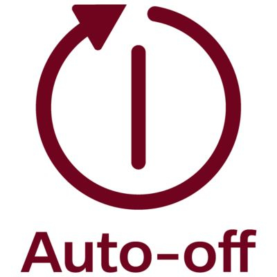 Automatisk avstängning direkt för säkerhet och för att spara energi