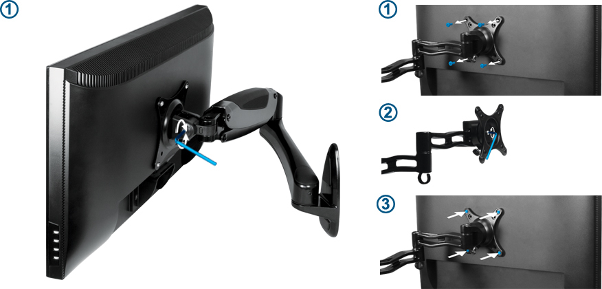 Adjustment without Removing the Monitor