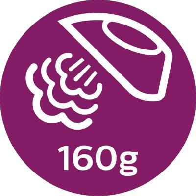 160 g'a kadar şok buhar, inatçı kırışıklıkları giderir