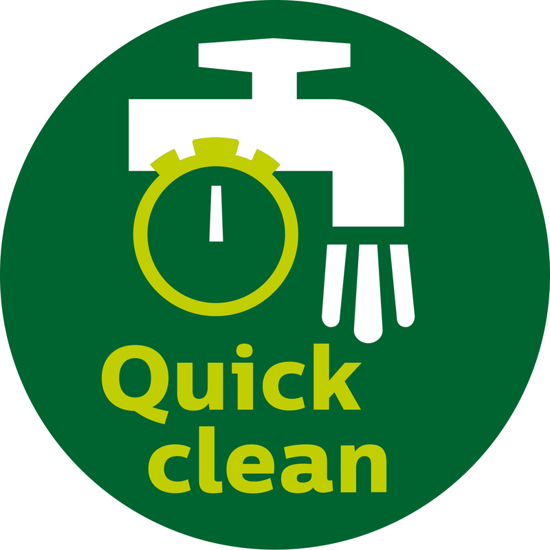 QuickClean und spülmaschinenfest für alle abnehmbaren Teile