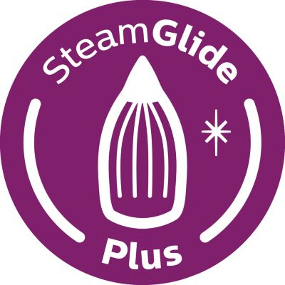 Kolay kayma için SteamGlide Plus taban