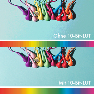 10-Bit-LUT zur präzisen Farbsteuerung