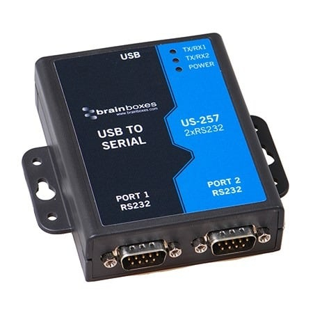 2 Port RS-232 USB to Serial Adapter