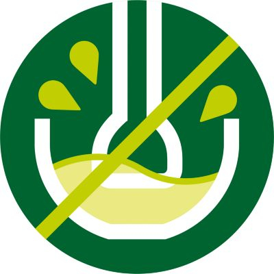 Karıştırma işlemi sırasında sıçramayı önlemek için sıçrama önleyici bıçak koruması