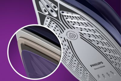 Piastra SteamGlide antigraffio e liscia per una maggiore scorrevolezza