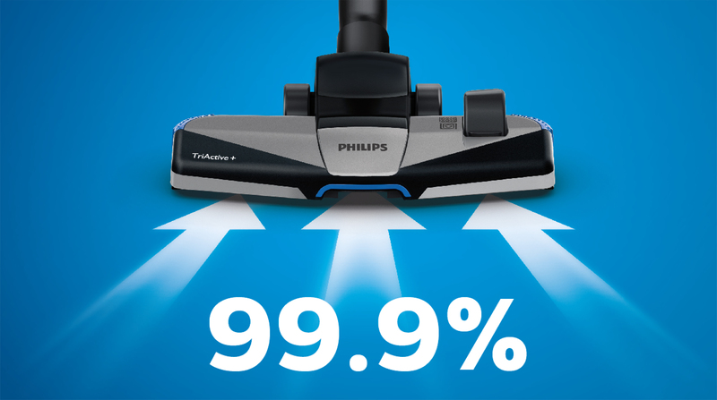 99,9 % dammuppsugningsförmåga** för bra rengöringsprestanda