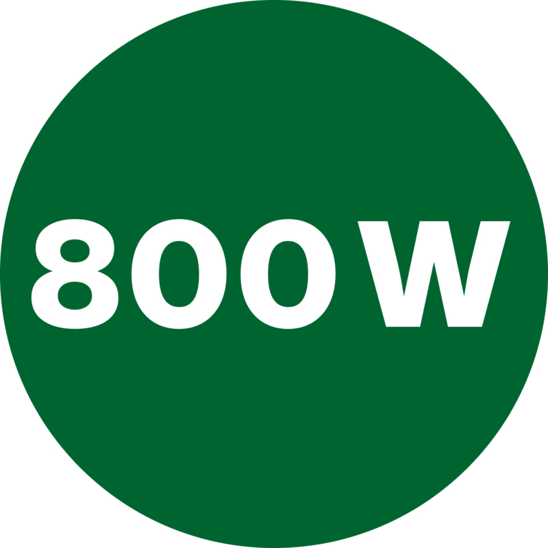 Galingas 800 W variklis puikiems rezultatams