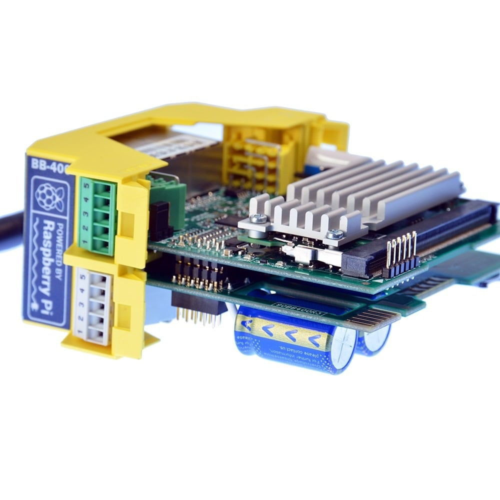 Powered by an industrialised Raspberry Pi and Arduino