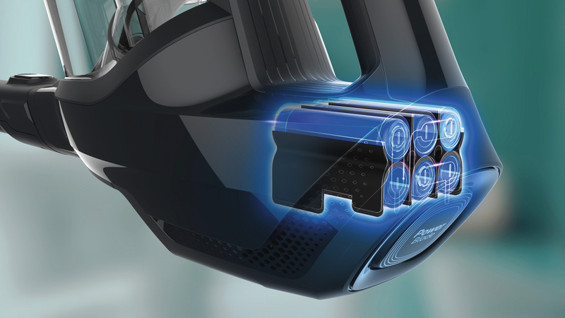 Fino a 40 minuti di autonomia, grazie alle batterie agli ioni di litio da 21,6V
