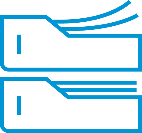 Print at high volumes with dual-tray capacity