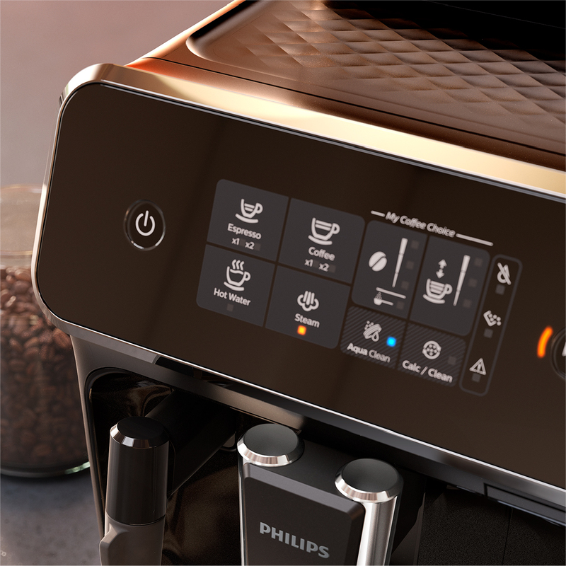 Einfache Auswahl Ihres Kaffees über intuitives Touch-Display