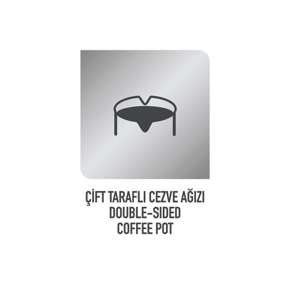 Çift Taraflı Cezve Ağzı