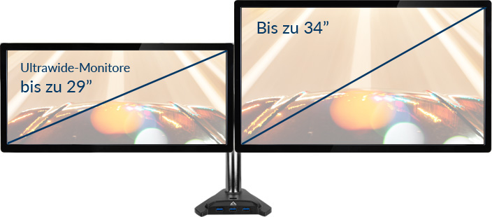 Auch für Ultrawide-Monitore geeignet