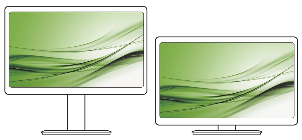Low bezel-to-table height for maximum reading comfort
