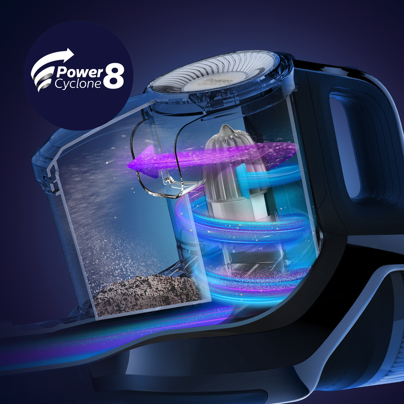 PowerCyclone 8 – unsere leistungsstärkste beutellose Technologie