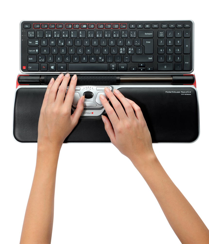 Contour Balance Keyboard and RollerMouse Red Plus Bundle Wireless