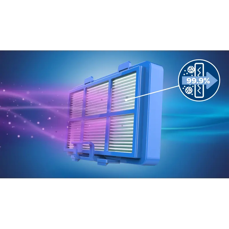 Super Clean Air-Filter nimmt mehr als 99 %** der Partikel auf
