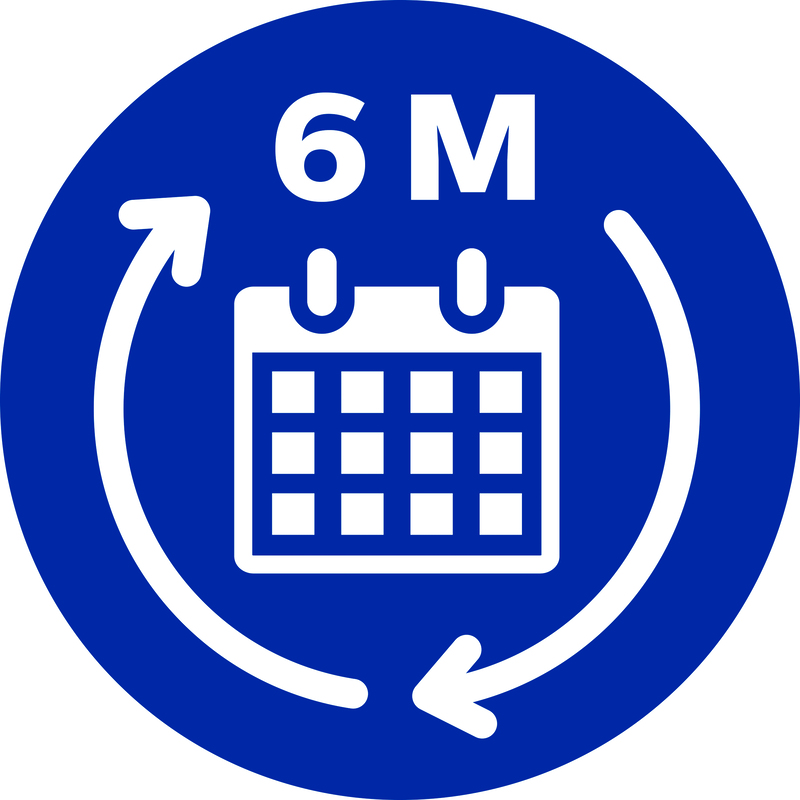 Keiskite kas 6 mėnesius