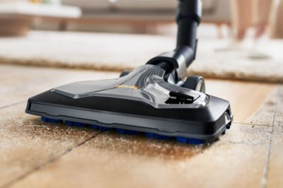 TriActive Ultra-mondstuk verzamelt stof en vuil van elke vloer