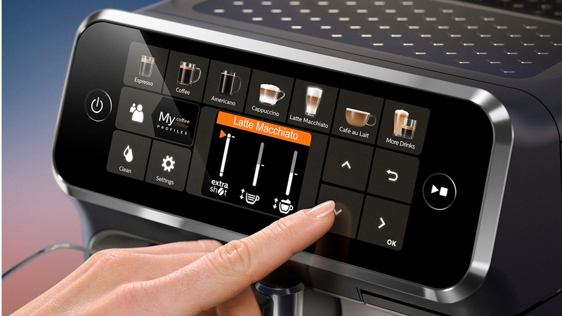 Regola l'aroma e la quantità con il sistema di personalizzazione del caffè